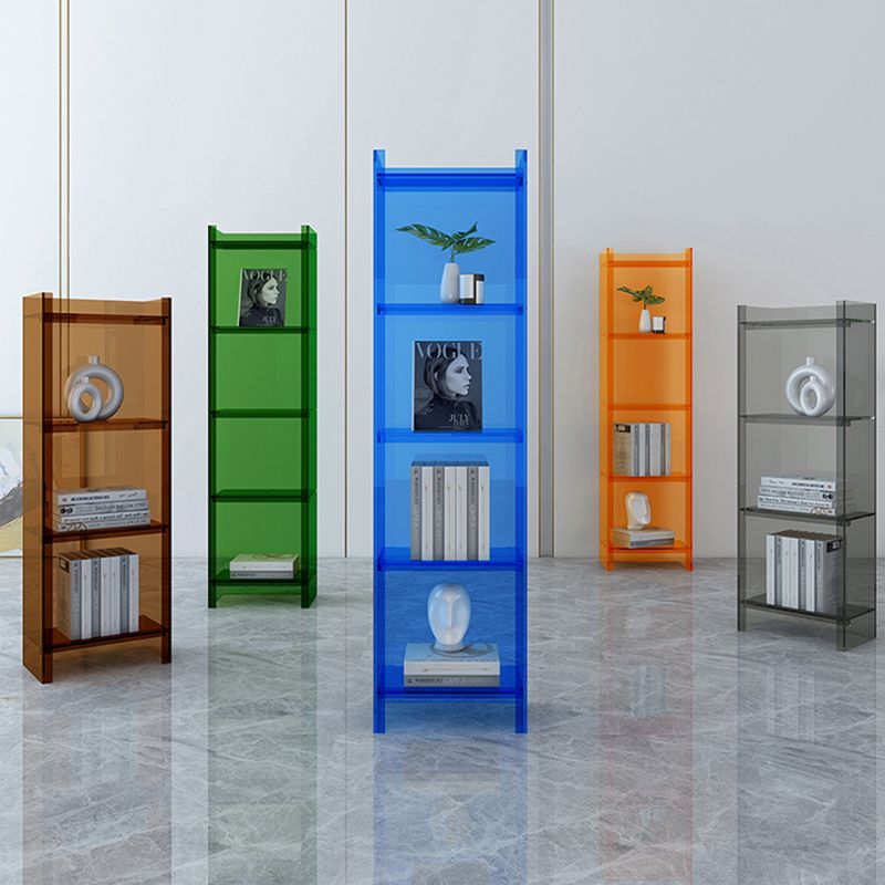 Acrylic Closed Back Standard Bookshelf Glam Vertical Bookshelf Clearhalo 'Bookcases' 'furn' 'furn_bookcases' 'Furniture' 'furniture_bookcases' 'Office Furniture' 1200x1200_69424589-13e8-411d-ada4-6ed98dfea70e