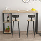 Glam Pub Height Dining Table Wooden Top Pub Table for Patio Use Clearhalo 'Bar Furniture' 'Bar Tables' 'bar_tables' 'furn' 'furn_bar_tables' 'Furniture' 'Kitchen & Dining Furniture' 1200x1200_6946938e-55ed-474e-a45b-2d00397f8df3