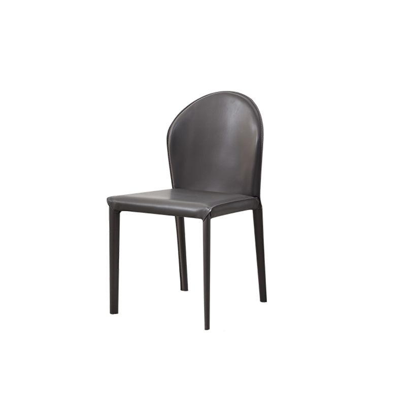Contemporary Kitchen Dining Side Chair Matte Finish Dining Chair Clearhalo 'Dining Chairs' 'Dining Tables & Seating' 'dining_chair' 'furn' 'furn_dining_chair' 'Furniture' 'Kitchen & Dining Furniture' 1200x1200_69470636-b3aa-4e99-93b2-247ecbd54ac5