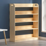 Natural Urban Etagere Bookshelf Oak Wood Open Bookcase for Home Clearhalo 'Bookcases' 'furn' 'furn_bookcases' 'Furniture' 'Office Furniture' 1200x1200_6947ba3e-f7a5-4b3a-974a-10576742362e
