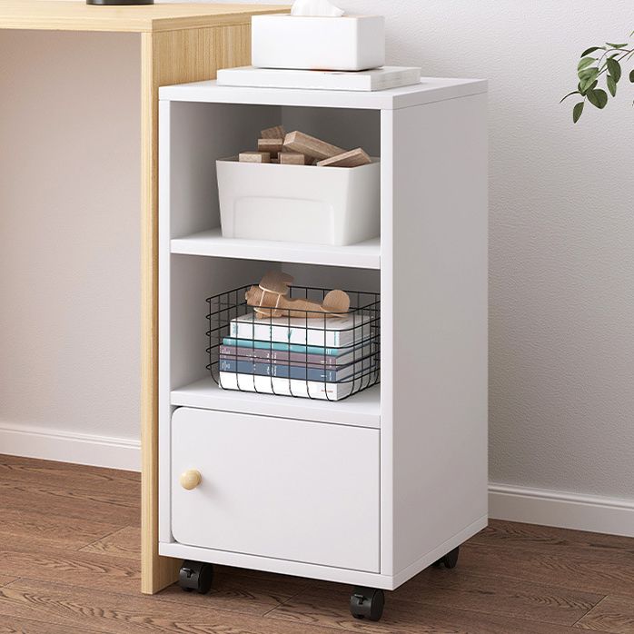 Scandinavian 13.38" Wide Bookcase Wood Removable Standard Bookshelf