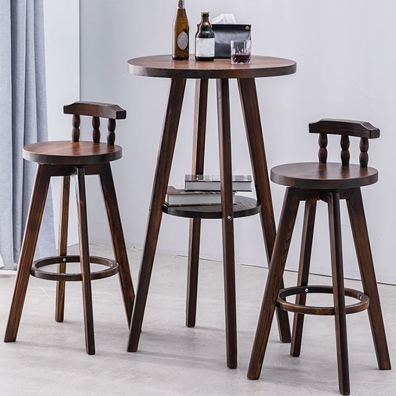 Traditional Counter Bar Stool Leather Armless Bar Stool with Footrest Wood Base Clearhalo 'Bar Furniture' 'Bar Stools' 'bar_stools' 'furn' 'furn_bar_stools' 'furniture_bar_stools' 'Kitchen & Dining Furniture' 'kitchen&dining_furn' 'kitchen' 'kitchen_furn' Furniture' 1200x1200_694d374c-0deb-44d9-b63d-3c8e66749a07