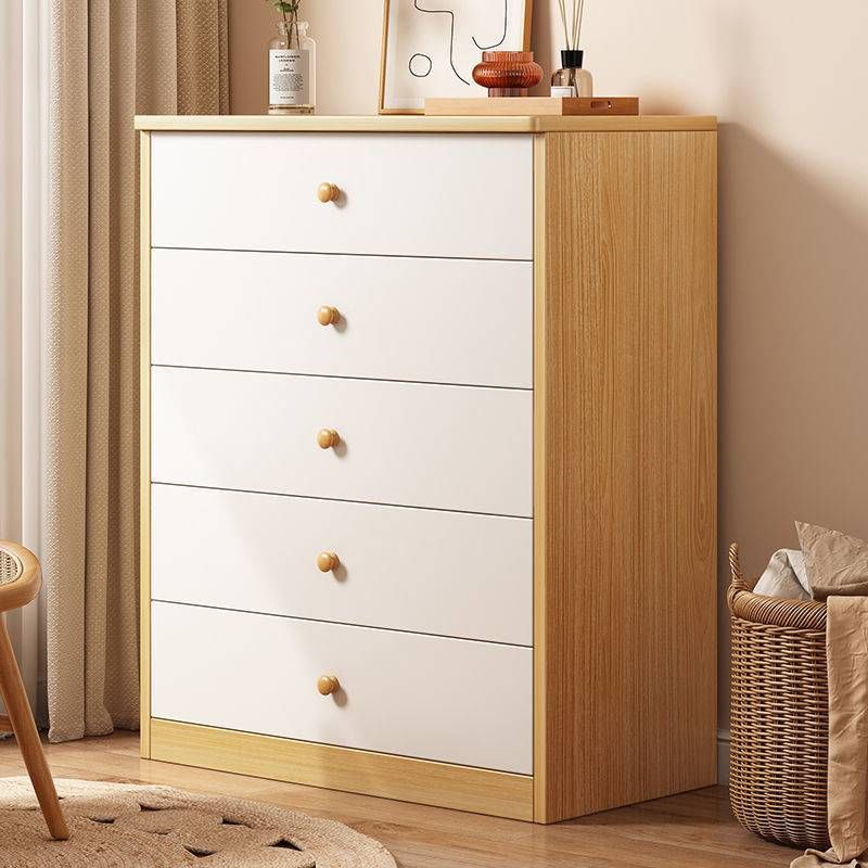 Wood Accent Chest with Drawers 12.59" Wide Modern Standard Accent Chest Clearhalo 'Cabinets & Chests' 'cabinets_chests' 'furn' 'furn_cabinets_chests' 'Furniture' 'Living Room Furniture' 1200x1200_694e11cf-6b9c-461a-8216-47139e276a39