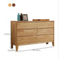 Contemporary 16" W Rubber Wood Storage Chest Bedroom Chest with Drawers
