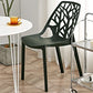 Contemporary Dining Chairs Armless Chair with Plastic Legs for Home