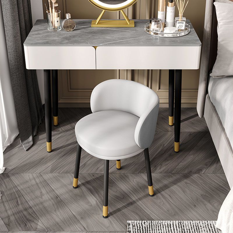 Scandinavian Design Solid Back Armless Dining Chairs Upholstered Side Chairs Clearhalo ' kitchen&dining_furn' 'Dining Chairs' 'Dining Tables & Seating' 'dining_chair' 'furn' 'furn_dining_chair' 'Furniture' 'furniture_dining_chair' 'Kitchen & Dining Furniture' 'kitchen' 1200x1200_695333e8-9a22-4a0d-aa39-9d29763a499b