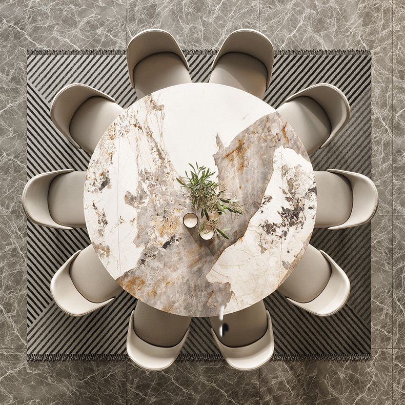 Dining Room Dinner Table Extendable 4 Legs Kitchen Dining Table Clearhalo 'Dining Tables & Seating' 'Dining Tables' 'dining_table' 'furn' 'furn_dining_table' 'Furniture' 'Kitchen & Dining Furniture' 1200x1200_6953e3be-1f47-417f-94d9-ce26e77de2c5