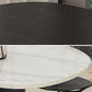 Rubberwood Solid Wood Base Table Contemporary Dining Table in White and Black Clearhalo 'Dining Tables & Seating' 'Dining Tables' 'dining_table' 'furn' 'furn_dining_table' 'Furniture' 'furniture_dining_table' 'Kitchen & Dining Furniture' 'kitchen' 'kitchen_dining_table' 1200x1200_6953e429-da82-4201-8ad8-14768b6eaf32