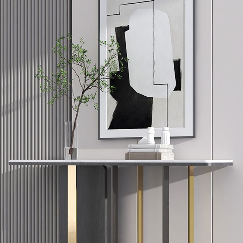 Tabella della console contemporanea da 13 "W TABELLO DI SOLO DEL RECTALLANGE BIANCO