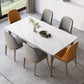 Modern Sintered Stone Dining Set 1/4/5/7 Pieces Dining Table Set for Home Use