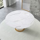 Sintered Stone Top Round Table for Restaurant Luxury White Dining Table with Pedestal Base Clearhalo ' dining_table' 'Dining Tables & Seating' 'Dining Tables' 'furn' 'furn_dining_table' 'Furniture' 'furniture_dining_table' 'Kitchen & Dining Furniture' 'kitchen&dining_furn' 'kitchen' 'kitchen_dining_table' 1200x1200_69572d98-f8f6-4052-a50a-410ee63426cb