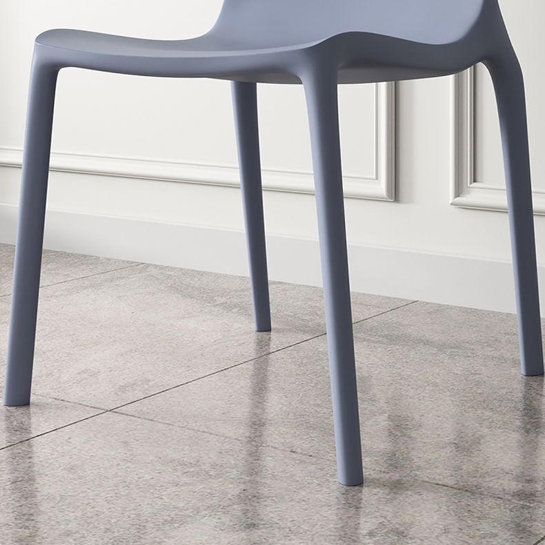 Nordic Style Plastic Dining Chairs Kitchen Armless Dining Chairs Clearhalo 'Dining Chairs' 'Dining Tables & Seating' 'dining_chair' 'Furniture' 'furniture_dining_chair' 'Kitchen & Dining Furniture' 1200x1200_6958c69f-6140-48c2-9e7a-6a6a991ef8b0