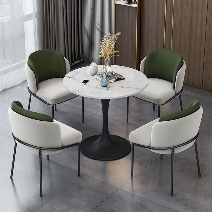 Round Stone Dining Table Simplicity Dining Room Collection with Tulip Base Clearhalo ' dining_table' 'Dining Tables & Seating' 'Dining Tables' 'furn' 'furn_dining_table' 'Furniture' 'furniture_dining_table' 'Kitchen & Dining Furniture' 'kitchen&dining_furn' 'kitchen' 'kitchen_dining_table' 1200x1200_695918d0-05e0-4635-98f4-d40122d56239