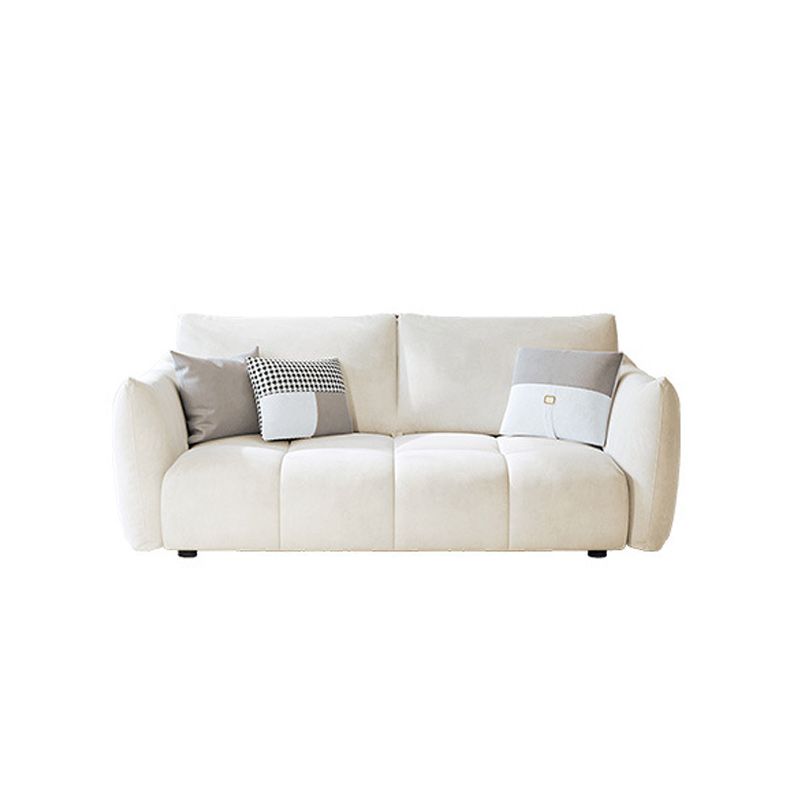 Velvet Living Room Square Arm Standard Cushions Contemporary Seating Clearhalo 'furn' 'furn_sofas' 'Furniture' 'furniture_sofas' 'kitchen' 'kitchen_sofas' 'Living Room Furniture' 'Sofa' 'sofas' 1200x1200_695b0615-dec8-411a-b2bc-7709b31d4bfe