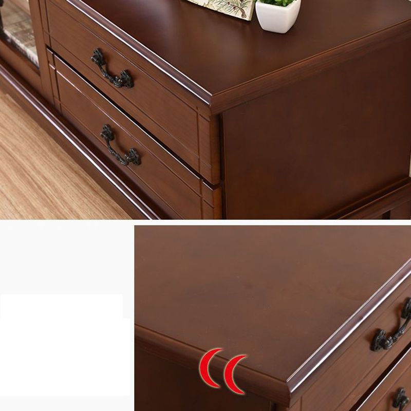 Traditional Wood TV Console Enclosed Storage TV Media Stand with Doors for Living Room Clearhalo 'furn' 'furn_tv_stands_entertainment_centers' 'Furniture' 'Living Room Furniture' 'TV Stands & Entertainment Centers' 'TV Stands & Media Storage Furniture' 'tv_stands_entertainment_centers' 1200x1200_695b4114-ee16-4277-98c2-1ae6d7b4b01b