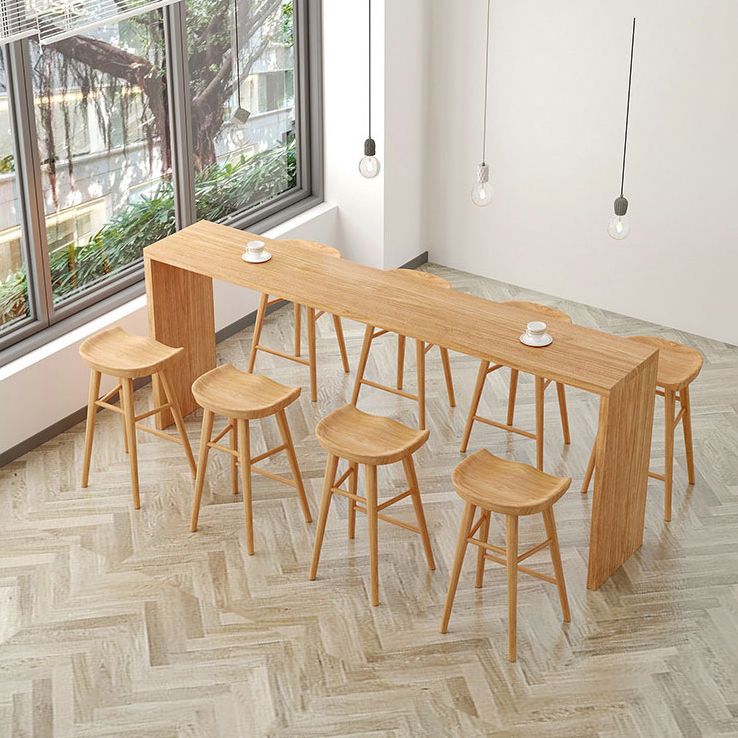 Glam 1/5/9 Pieces Bar Table Set Rectangle Wooden Counter Table for Kitchen Clearhalo 'Bar Furniture' 'furn' 'furn_home_bar_bar_sets' 'Furniture' 'Home Bars & Bar Sets' 'home_bar_bar_sets' 'Kitchen & Dining Furniture' 1200x1200_695cdd27-ea72-4877-91f7-4f21238d22e9