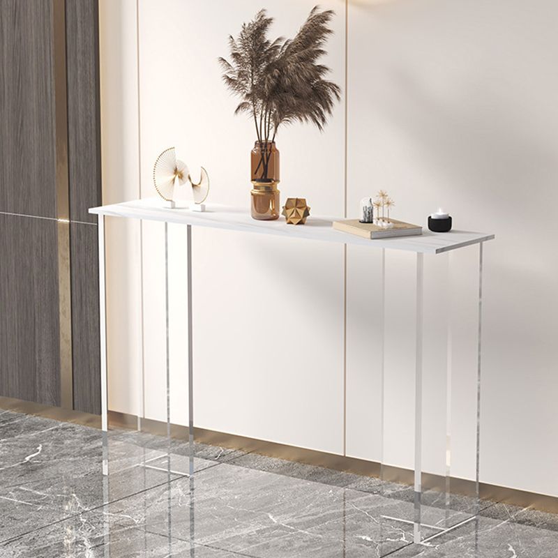 Tabella della console contemporanea 11.8 "W Acrilic Rectangle End Table