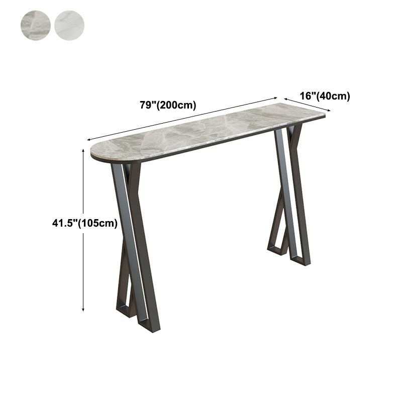 Industrial Style Bar Table Artificial Stone Top 42-inch Height Pub Table for Dining Room Clearhalo 'Bar Furniture' 'Bar Tables' 'bar_tables' 'furn' 'furn_bar_tables' 'Furniture' 'furniture_bar_tables' 'Kitchen & Dining Furniture' 'kitchen&dining_furn' 'kitchen' 1200x1200_695f0b65-8e38-49c1-970e-9226f8c736a1