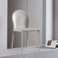 Minimalistische stijl stevige rugarmloze eetkamerstoel lederen eetkamerstoelen