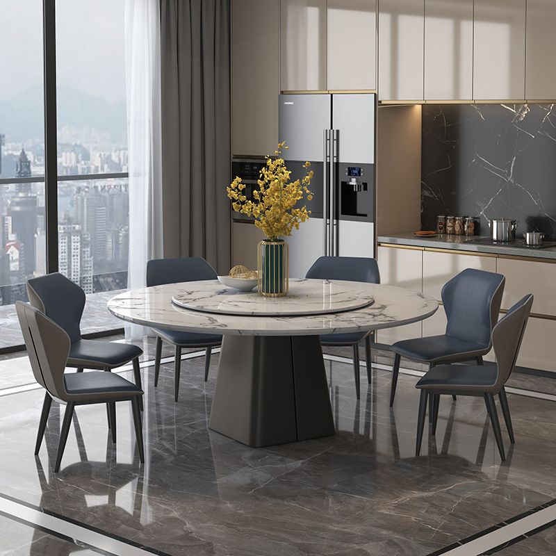 Mesa de comedor de mármol juego 1/4/5/7/11 PCS Mesa rectangular con sillas de ala