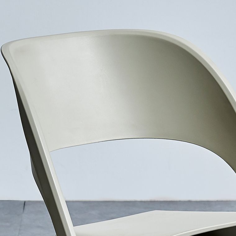Minimalist Style Plastic Dining Armless Chairs Open Back Dining Side Chairs Clearhalo ' kitchen&dining_furn' 'Dining Chairs' 'Dining Tables & Seating' 'dining_chair' 'furn' 'furn_dining_chair' 'Furniture' 'furniture_dining_chair' 'Kitchen & Dining Furniture' 'kitchen' 1200x1200_6962ab3a-f63c-45ab-971c-8342d29a0dc2