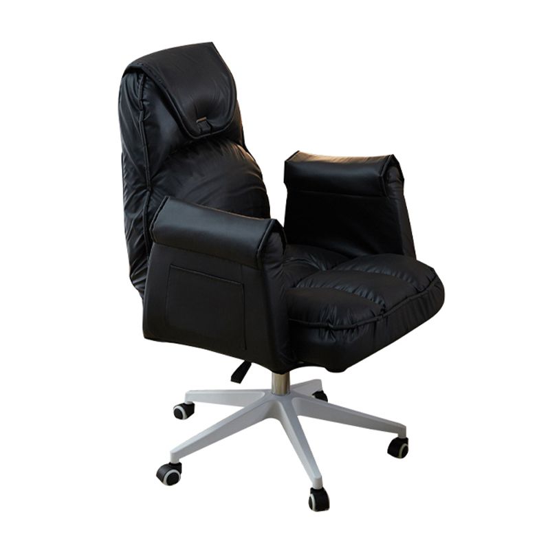 Minimalist Style Upholstered Arm Dining Chairs Solid Back Dining Chairs for Home Clearhalo ' kitchen&dining_furn' 'Dining Chairs' 'Dining Tables & Seating' 'dining_chair' 'Furniture' 'furniture_dining_chair' 'Kitchen & Dining Furniture' 'kitchen' 1200x1200_69632ae0-37d2-4619-a018-7c2c2a65934e