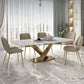 Traditional Luxury Rectangle Dining Room Table White Sintered Stone Table with Pedestal Base Clearhalo ' dining_table' 'Dining Tables & Seating' 'Dining Tables' 'furn' 'furn_dining_table' 'Furniture' 'furniture_dining_table' 'Kitchen & Dining Furniture' 'kitchen&dining_furn' 'kitchen' 'kitchen_dining_table' 1200x1200_6964cc53-b24d-404d-a696-61abd9f5bd10