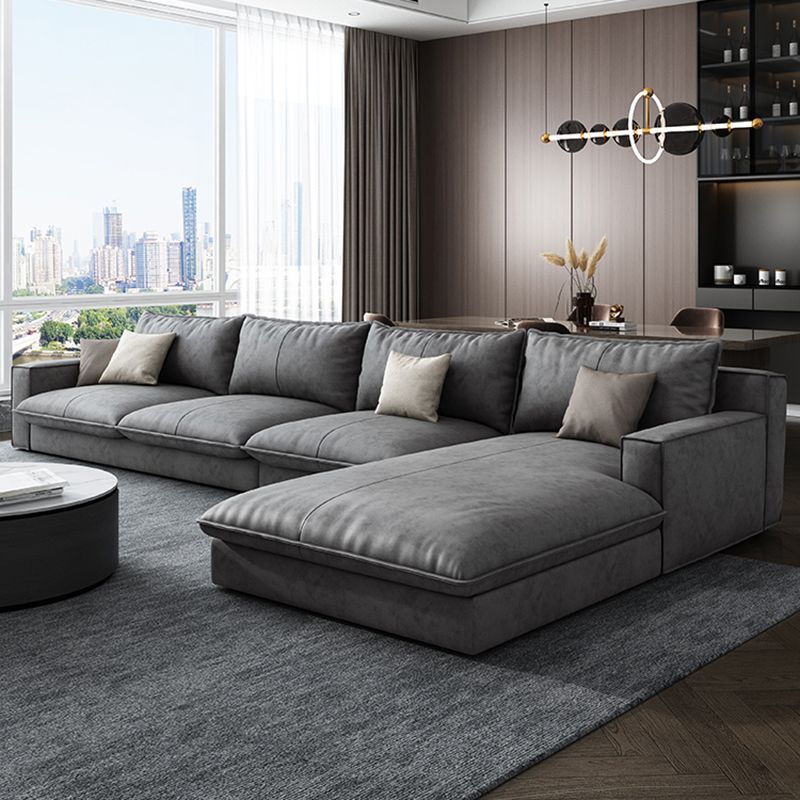 Scandinavisch kussen terug sectioneel met vierkante arm voor woonkamer