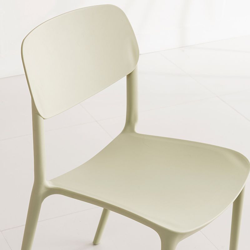 Glam Style Dining Room Chair Plastic Open Back Chair for Indoor Clearhalo 'Dining Chairs' 'Dining Tables & Seating' 'dining_chair' 'furn' 'furn_dining_chair' 'Furniture' 'Kitchen & Dining Furniture' 1200x1200_69674364-fabb-4fc5-ab5a-f8c490d9476f