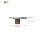 Modern Dining Rectangle Table Sintered Stone Table with Metal Leg for Home Clearhalo 'Dining Tables & Seating' 'Dining Tables' 'dining_table' 'furn' 'furn_dining_table' 'Furniture' 'Kitchen & Dining Furniture' 1200x1200_69677b59-e34a-439e-977a-ee183236b3fa