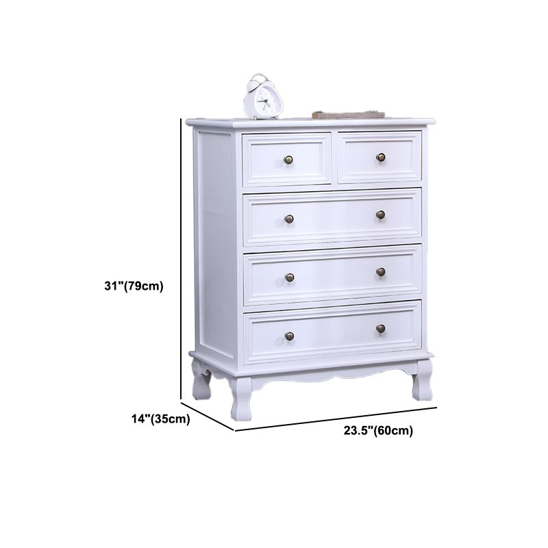 Nautische matte Oberfläche Aufbewahrungstruhe Massivholz Schlafzimmer Kommode