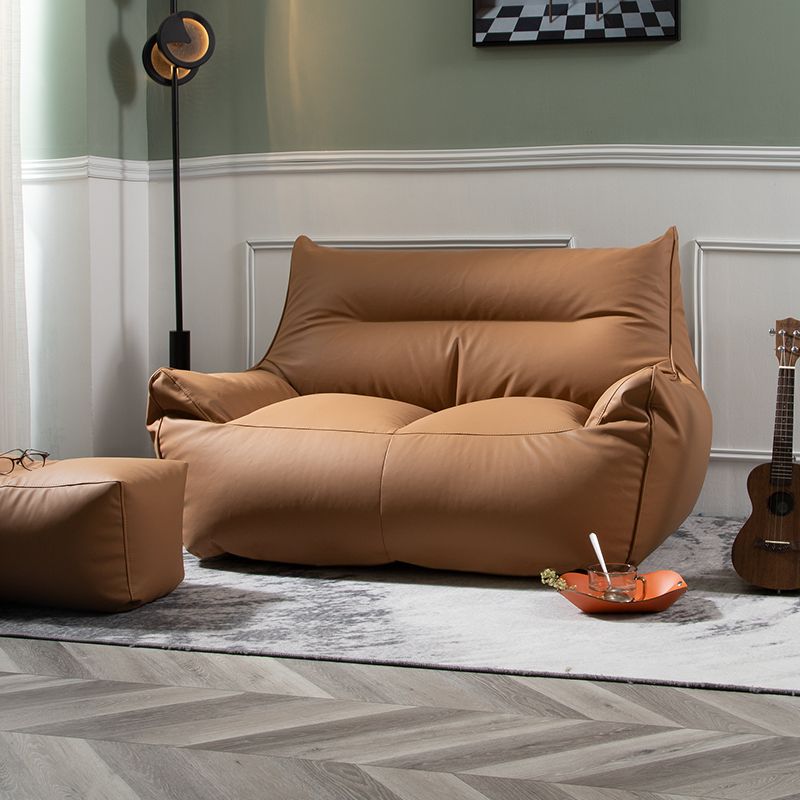 Modern Faux Leather Pillow Top Arm Sofa Sewn Pillow Back Sofa for Apartment Clearhalo 'furn' 'furn_sofas' 'Furniture' 'furniture_sofas' 'kitchen' 'kitchen_sofas' 'Living Room Furniture' 'Sofa' 'sofas' 1200x1200_69695bc2-dc26-4b59-a82b-3b9b4bcff42b