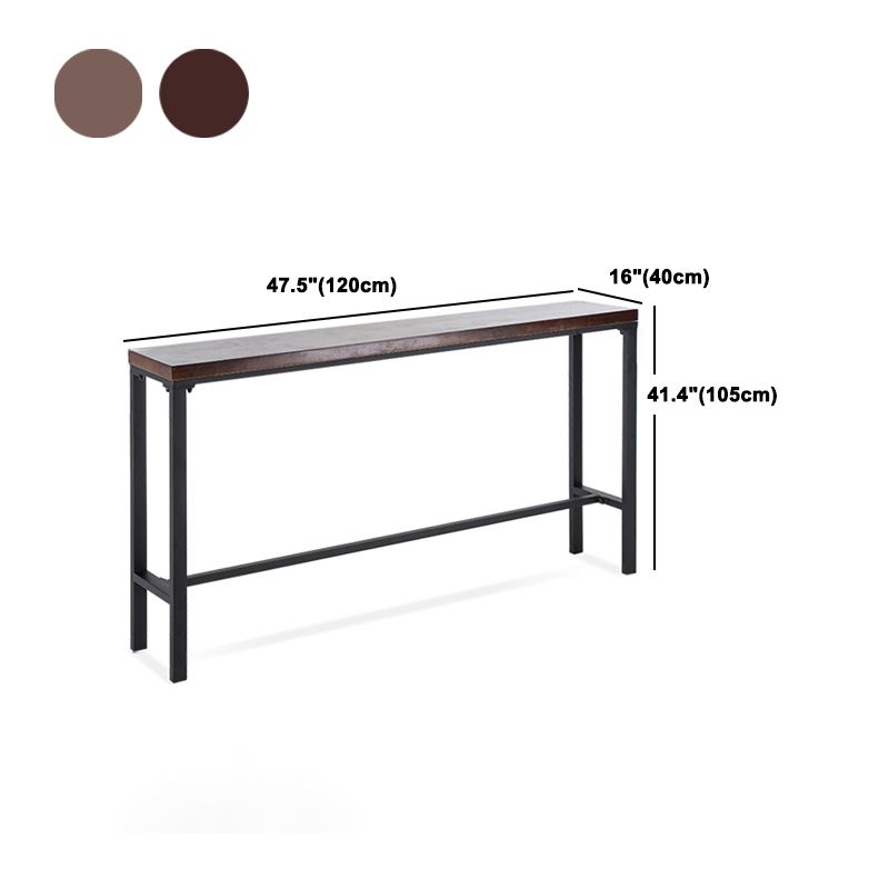 Industrial Rectangle Bar Table Set 1/5 Pieces Solid Wood Counter Table for Indoor Clearhalo 'Bar Furniture' 'furn' 'furn_home_bar_bar_sets' 'Furniture' 'Home Bars & Bar Sets' 'home_bar_bar_sets' 'Kitchen & Dining Furniture' 1200x1200_6969cc6a-1695-4350-b6d1-b186e46a78d7