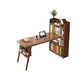 Pied de piédestal contemporain Bureau de bureau à domicile en bois massif 31,5 "de largeur de largeur