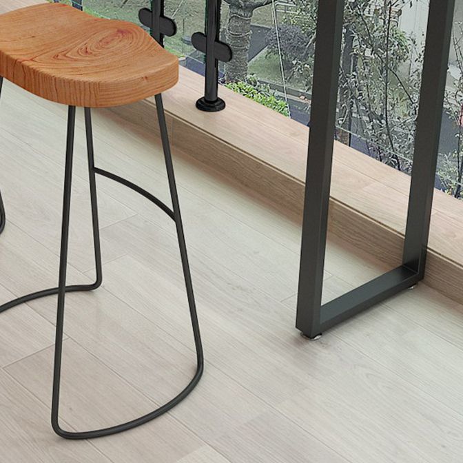 Juego de mesa de pub rectangular industrial de 1/2/4 piezas, mesa de mostrador de madera con taburetes sin respaldo