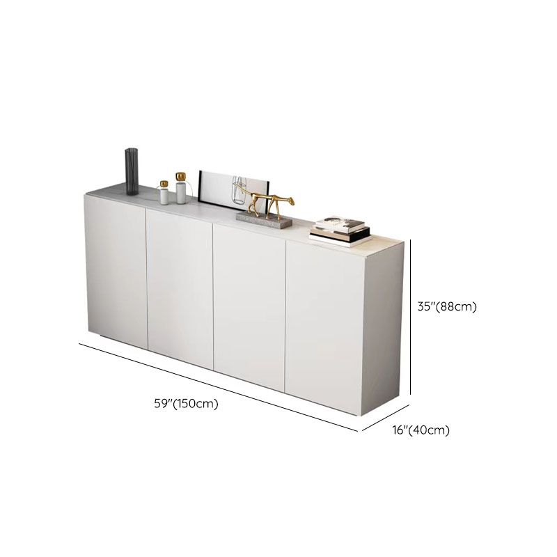 Stello contemporaneo di cabinediettiere bianco 34.6 ".
