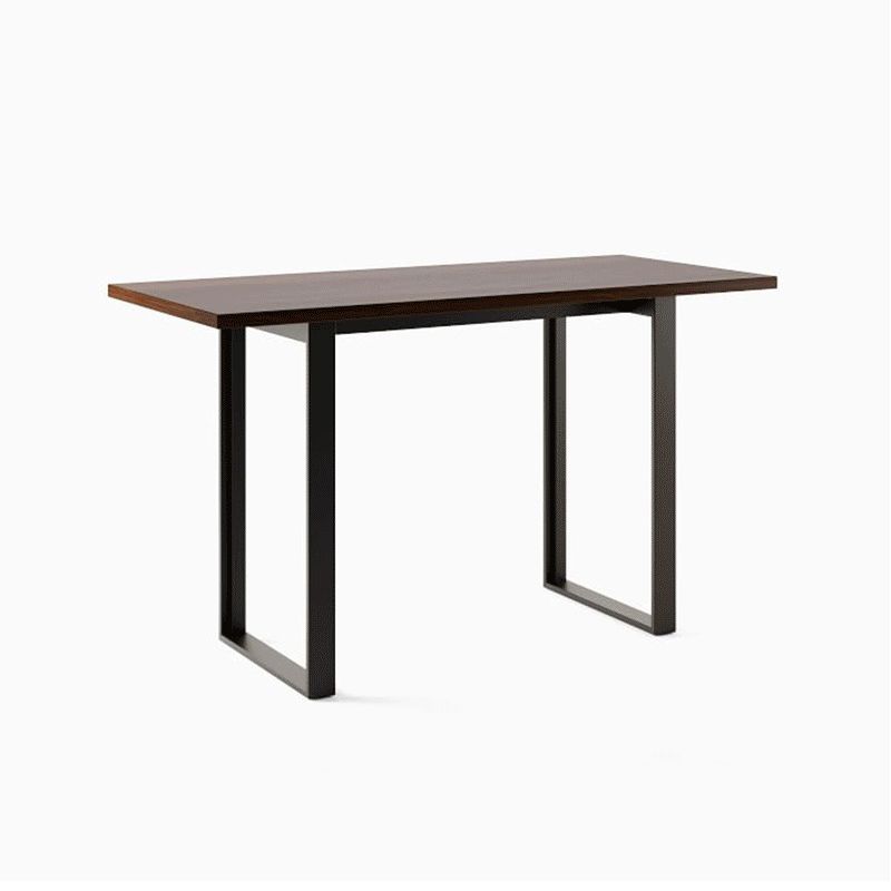 Pine Wood Bar Dining Table Industrial Rectangle Bar Table with Sled Pedestal Clearhalo 'Bar Furniture' 'Bar Tables' 'bar_tables' 'furn' 'furn_bar_tables' 'Furniture' 'furniture_bar_tables' 'Kitchen & Dining Furniture' 1200x1200_696daff9-f849-4e05-84c3-346fa581e456