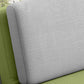 Cushions Armless Convertible Sofa Bed Cotton Blend Seating in Green and Gray