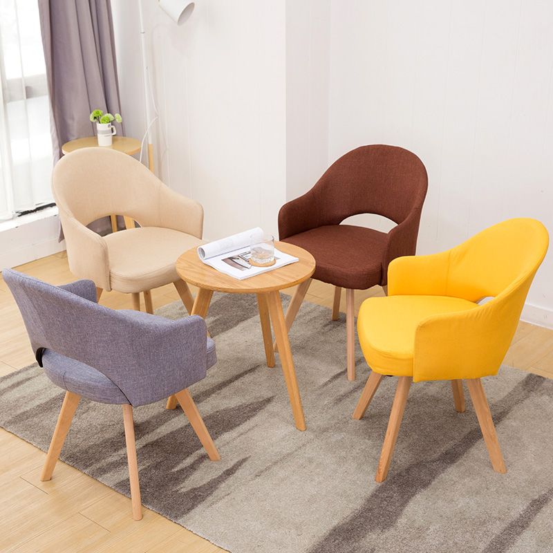 Modern Wooden Dining Chairs Open Back Dining Side Arm Chairs for Kitchen Clearhalo ' kitchen&dining_furn' 'Dining Chairs' 'Dining Tables & Seating' 'dining_chair' 'furn' 'furn_dining_chair' 'Furniture' 'furniture_dining_chair' 'Kitchen & Dining Furniture' 'kitchen' 1200x1200_696fa918-2e0a-4b7d-9007-f7a4a7cc7082