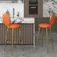 Glam Counter Bar Stool Backrest Leather Bar Stool with Footrest, Iron Base Clearhalo 'Bar Furniture' 'Bar Stools' 'bar_stools' 'furn' 'furn_bar_stools' 'furniture_bar_stools' 'Kitchen & Dining Furniture' 'kitchen&dining_furn' 'kitchen' 'kitchen_furn' Furniture' 1200x1200_696fbae2-c64d-4dbf-829c-be2568710fcc