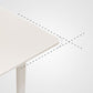 Modern Rectangular Dining Table White Stone Tabletop with Wood Legs Clearhalo 'Dining Tables & Seating' 'Dining Tables' 'dining_table' 'furn' 'furn_dining_table' 'Furniture' 'Kitchen & Dining Furniture' 1200x1200_69703b5a-1da1-486f-8522-cb54645d32d4