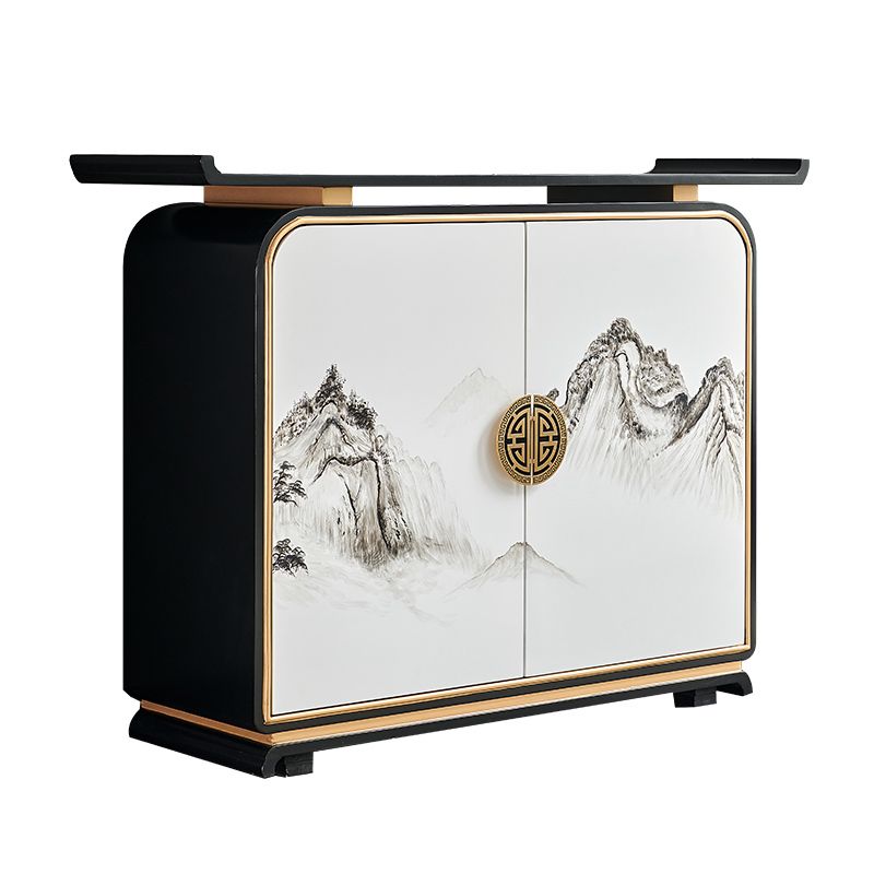 Contemporary 35.43" H Cabinet Wooden Accent Cabinet with Door Clearhalo 'Cabinets & Chests' 'cabinets_chests' 'furn' 'furn_cabinets_chests' 'Furniture' 'Living Room Furniture' 1200x1200_6970ecac-9df6-418b-a534-aa98dd258819