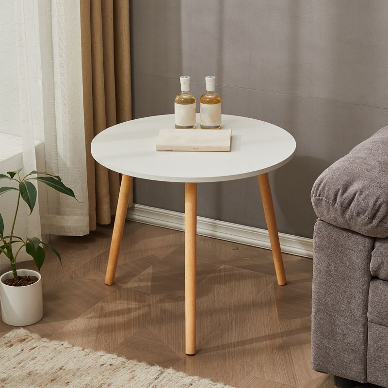 Traditional Style Cocktail Table Artificial Wood White/yellow/natural Color Coffee Table Clearhalo 'Coffee & Accent Tables' 'End & Side Tables' 'end_side_table' 'end_side_tables' 'furn' 'furn_end_side_tables' 'Furniture' 'furniture_end_side_table' 'Living Room Furniture' 1200x1200_6971f3f7-91d4-4327-b108-c8d827c35ea1