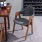 Scandinavian Study Room Open Back Arm Chair Upholstered Matte Finish Dining Chair Clearhalo ' kitchen&dining_furn' 'Dining Chairs' 'Dining Tables & Seating' 'dining_chair' 'furn' 'furn_dining_chair' 'Furniture' 'furniture_dining_chair' 'Kitchen & Dining Furniture' 'kitchen' 1200x1200_6972269b-d7ac-4f89-bc62-61b8f3675d46