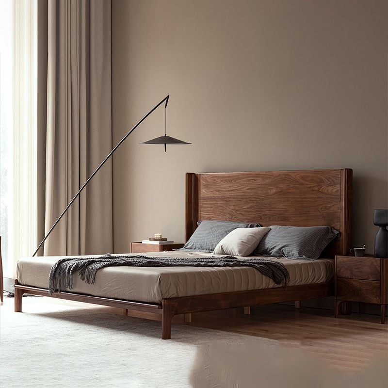 Testiera in legno massiccio materasso da letto standard incluso telaio del letto con gambe personalizzate