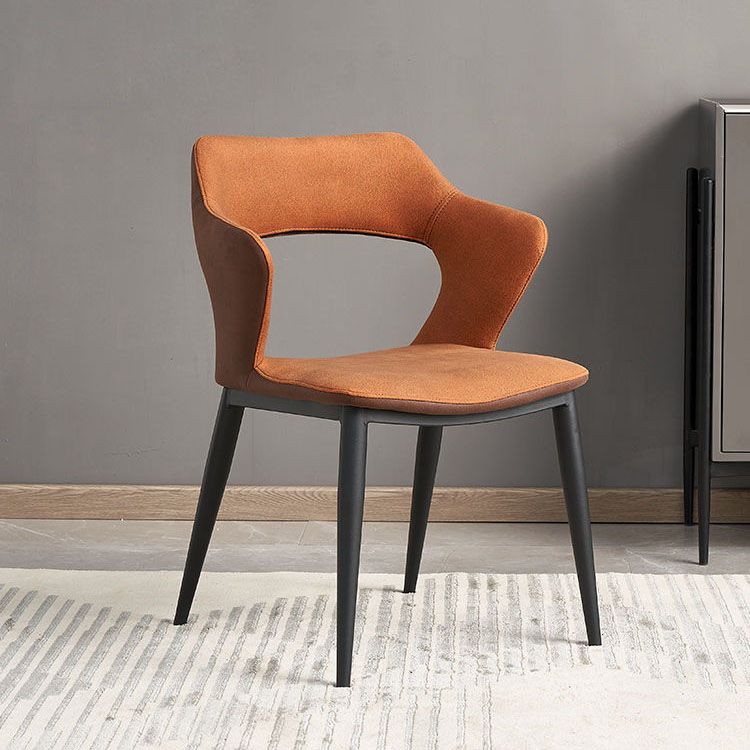 Open Back Dining Arm Chairs Upholstered Dining Armchairs with Metal Legs (Set of 2) Clearhalo ' kitchen&dining_furn' 'Dining Chairs' 'Dining Tables & Seating' 'dining_chair' 'furn' 'furn_dining_chair' 'Furniture' 'furniture_dining_chair' 'Kitchen & Dining Furniture' 'kitchen' 1200x1200_6973310d-1584-4b49-b793-6e92af803e47