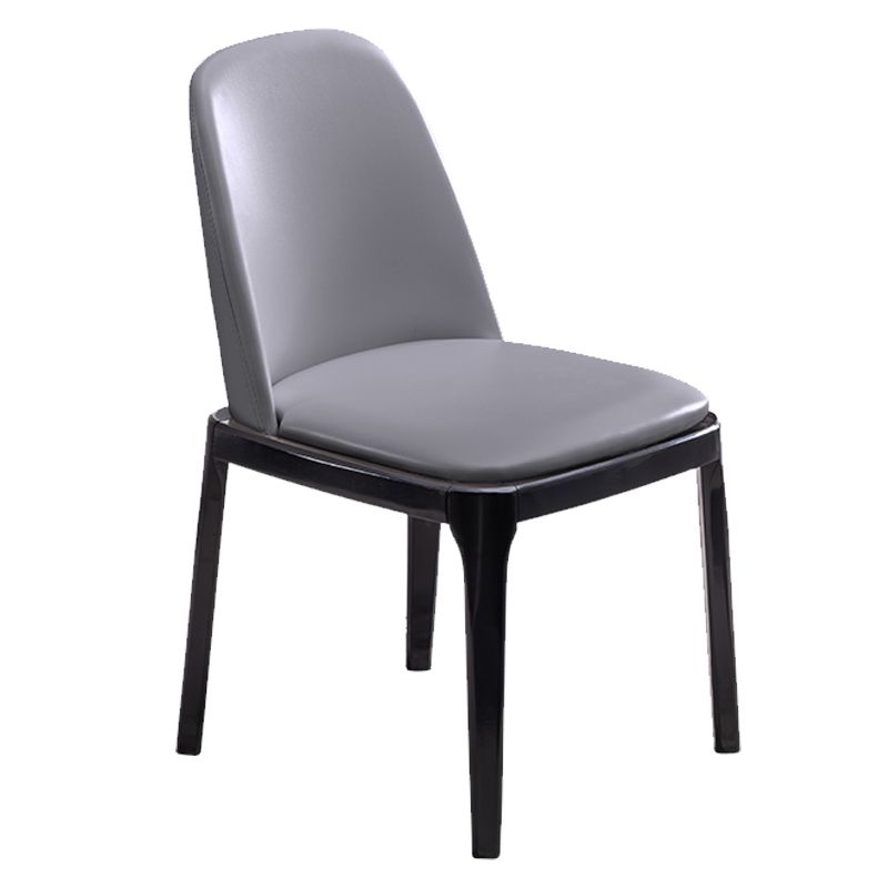 Modern Style Side Chair Leather Indoor Dining Chair with Wooden Legs Clearhalo 'Dining Chairs' 'Dining Tables & Seating' 'dining_chair' 'furn' 'furn_dining_chair' 'Furniture' 'furniture_dining_chair' 'Kitchen & Dining Furniture' 1200x1200_69756daf-881f-405f-9ab9-baf604673e47