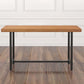 Modern Bar-height Table Solid Wood Top Table with Black Base Clearhalo 'Bar Furniture' 'Bar Tables' 'bar_tables' 'furn' 'furn_bar_tables' 'Furniture' 'Kitchen & Dining Furniture' 1200x1200_6976e68a-5040-4ed6-9f1c-32526cb8aa6e