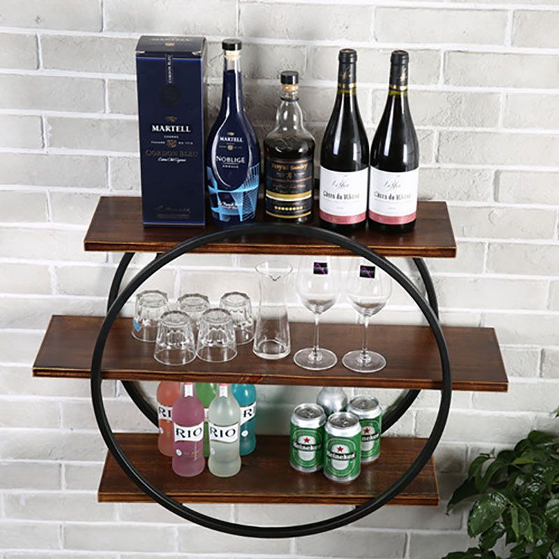 Industrial Horizontal Wall Unit Bookshelf Iron Frame Solid Wood Shelf Bookshelf Clearhalo 'Bookcases' 'furn' 'furn_bookcases' 'Furniture' 'furniture_bookcases' 'kitchen' 'kitchen_bookcases' 'Living Room Furniture' 'Office Furniture' 1200x1200_6979e995-33ef-42c6-855b-0f00df2d887e