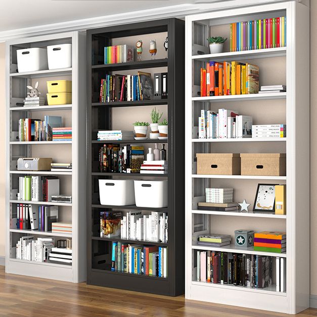 Urban Open Back Shelf Bookcase Standard Steel Bookshelf for Study Room Clearhalo 'Bookcases' 'furn' 'furn_bookcases' 'Furniture' 'Office Furniture' 1200x1200_697b7310-d3ab-4781-8109-698fe33d702d